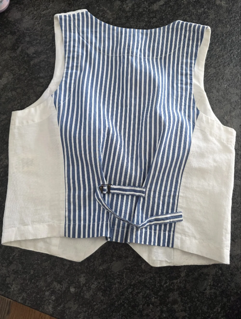 NWT Little white Top Anthropology Porridge Vest Medium - Picture 7 of 8